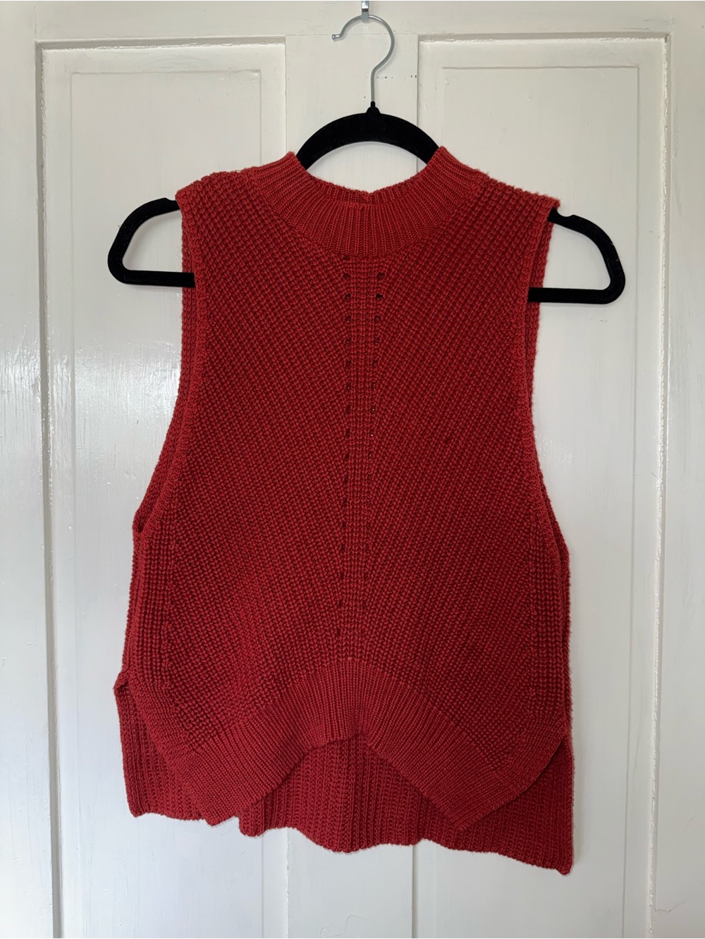 Express Sleeveless Red Knit Sweater Vest